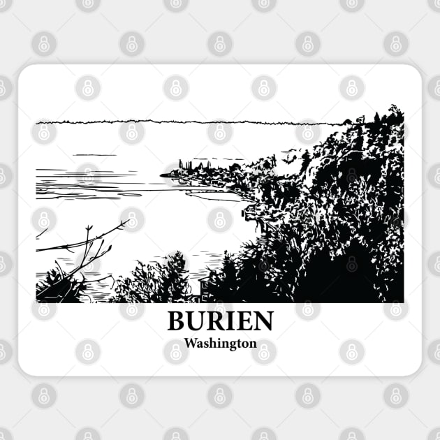 Burien - Washington Magnet by Lakeric